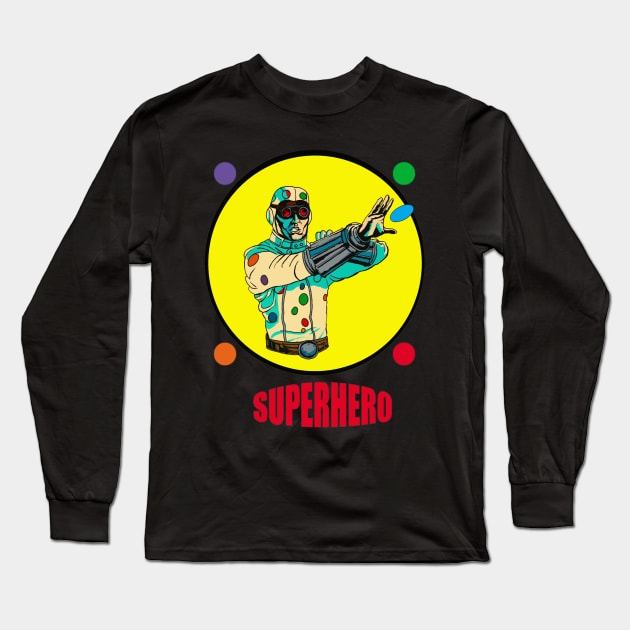 Polka-dot Man is a superhero Long Sleeve T-Shirt by Wonder design